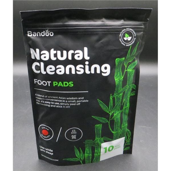 New Bandoo Original Natural Deep Cleansing Foot Pads Package of 10