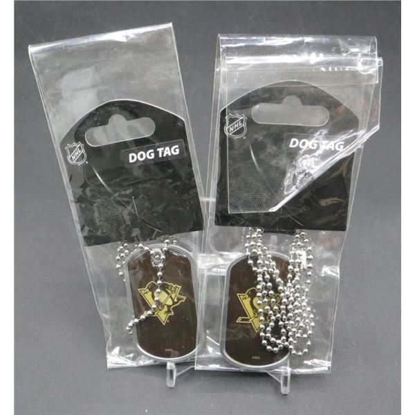 2 New NHL Pittsburgh Penguins Dog Tags