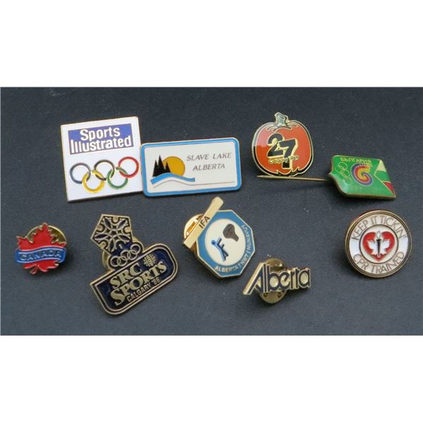 Lot of 9 Various Collector Pins