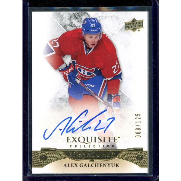 2015-16 Exquisite Collection Signatures #ESAG Alex Galchenyuk 009/125 BV $30