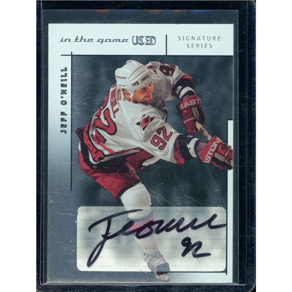 2003-04 ITG Used Signature Series Autographs #JO Jeff O'Neill