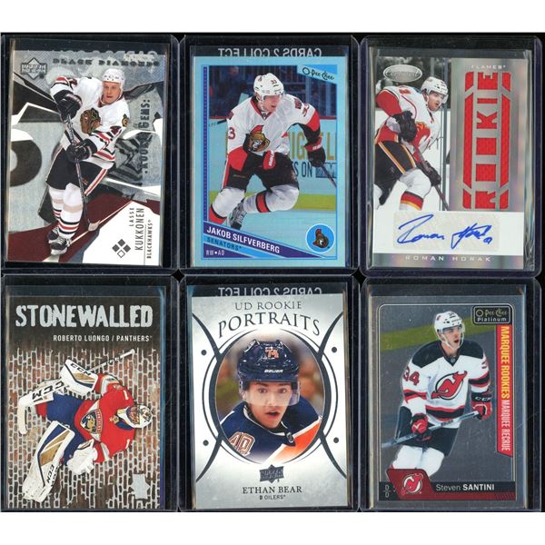 Lot Of 6 Hockey Rookies & Insert Cards