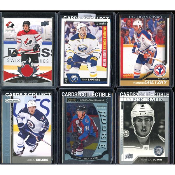 Lot Of 6 Hockey Rookies & Insert Cards
