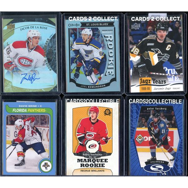 Lot Of 6 Various Hockey Cards Inserts & Rookies