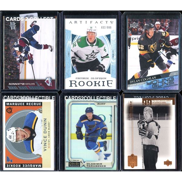 Lot Of 6 Hockey Rookies & Insert Cards