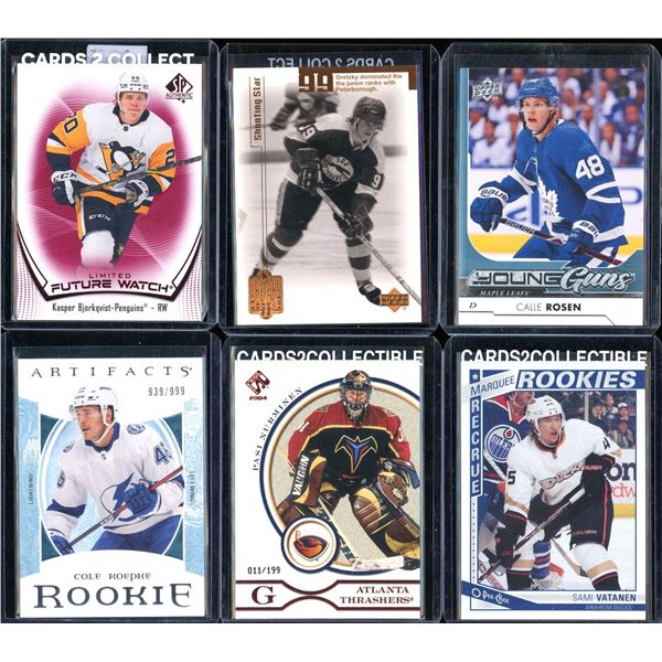 Lot Of 6 Hockey Rookies & Insert Cards