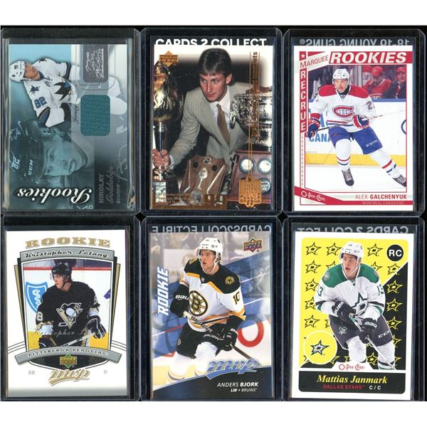 Lot Of 6 Hockey Rookies & Insert Cards