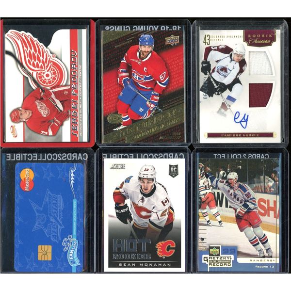 Lot Of 6 Hockey Rookies & Insert Cards