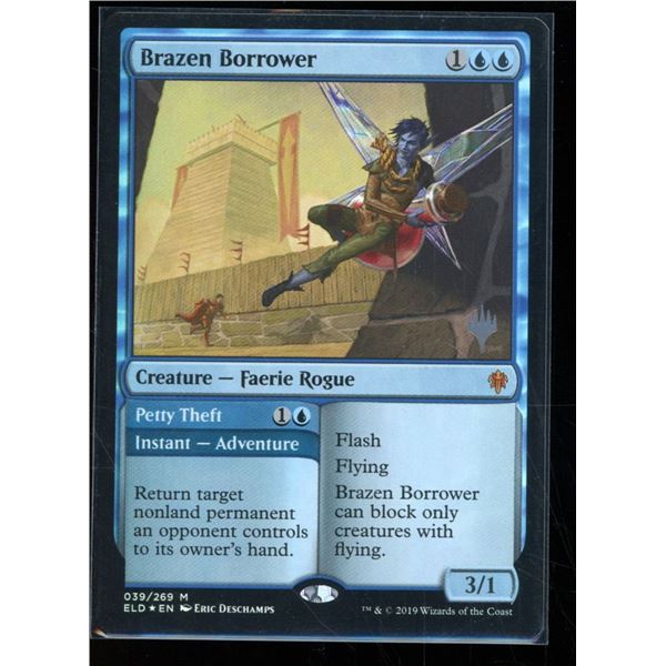 Magic the Gathering Brazen Borrower // Petty Theft FOIL Throne of Eldraine