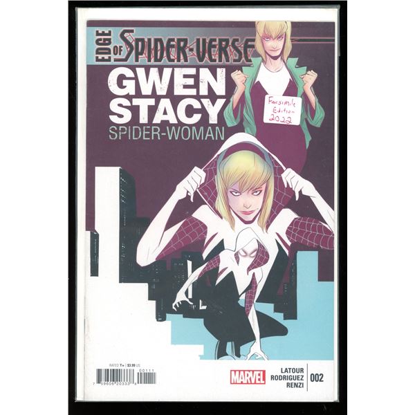 Marvel Edge Of Spider-Verse Gwen Stacey Spider-Woman #002 Facsimile Edition