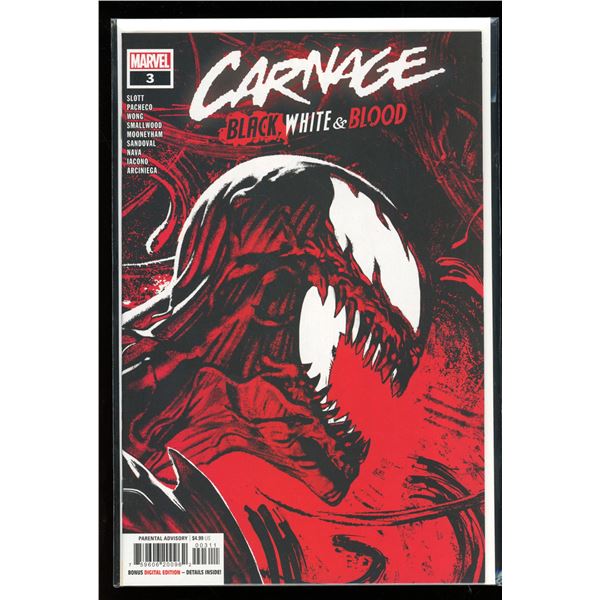 Marvel Carnage Black, White & Blood #3 (new never read)
