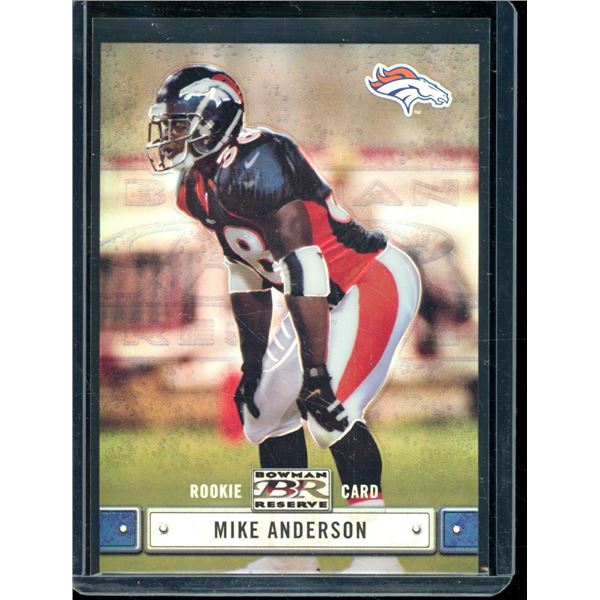 2000 Bowman Reserve #121 Mike Anderson RC 825/999