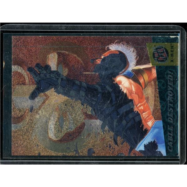 1994 Fleer Ultra X-Men Fatal Attractions #2 Cable Destroyed!