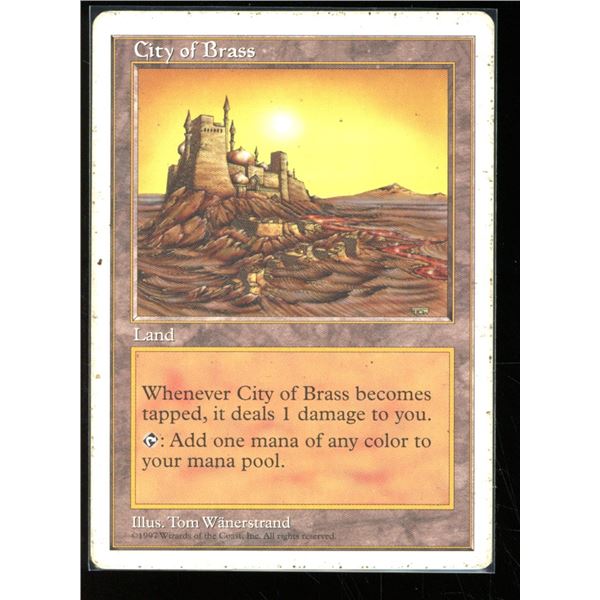 Magic the Gathering City of Brass Fifth Edition