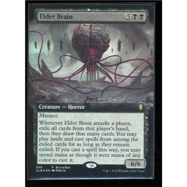 Magic the Gathering Elder Brain Extended Art FOIL Commander Legends Battle for Baldur's Gate