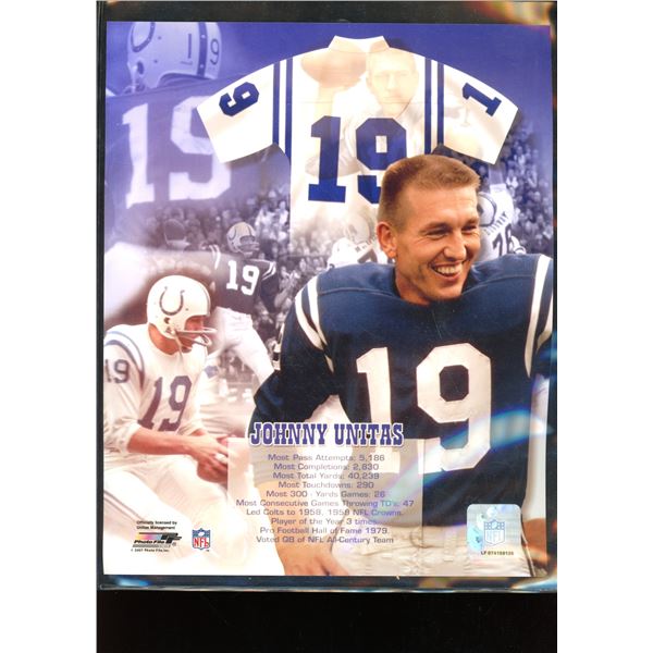 Johnny Unitas 8x10 Football Photo