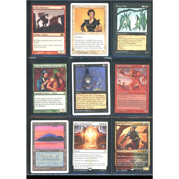 Lot Of 9 Various Magic The Gathering Cards Various Sets & Colors