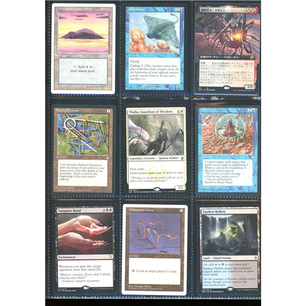 Lot Of 9 Various Magic The Gathering Cards Various Sets & Colors