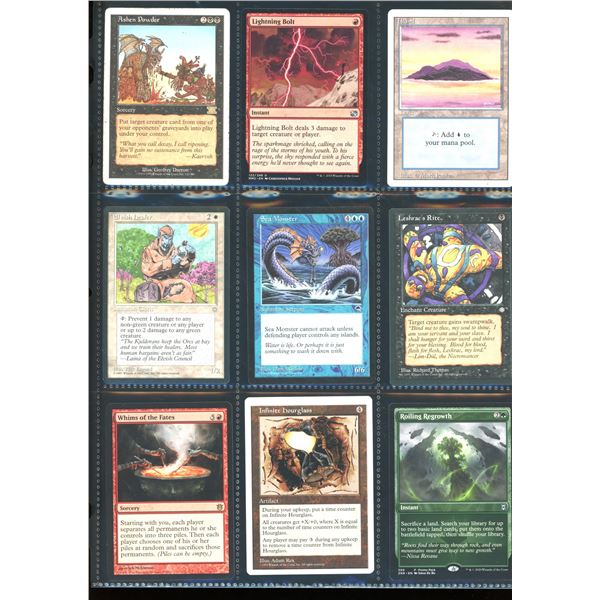 Lot Of 9 Various Magic The Gathering Cards Various Sets & Colors