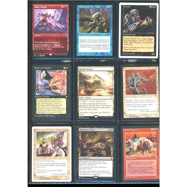 Lot Of 9 Various Magic The Gathering Cards Various Sets & Colors
