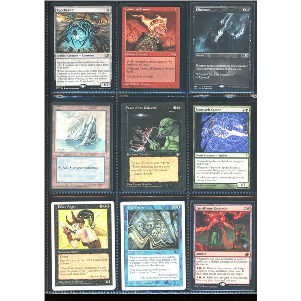 Lot Of 9 Various Magic The Gathering Cards Various Sets & Colors