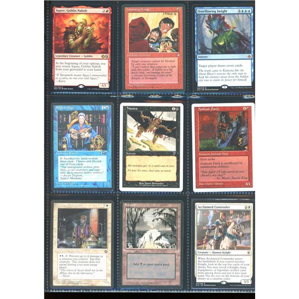 Lot Of 9 Various Magic The Gathering Cards Various Sets & Colors
