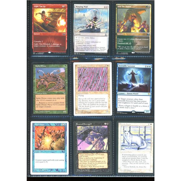 Lot Of 9 Various Magic The Gathering Cards Various Sets & Colors