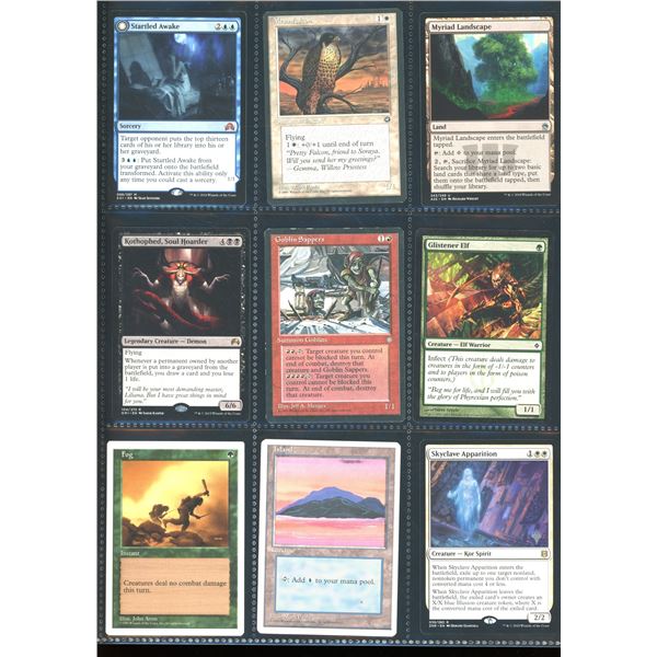 Lot Of 9 Various Magic The Gathering Cards Various Sets & Colors