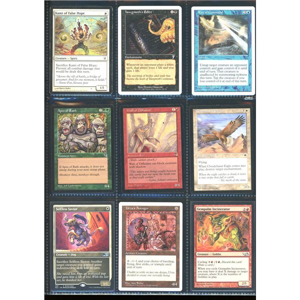 Lot Of 9 Various Magic The Gathering Cards Various Sets & Colors