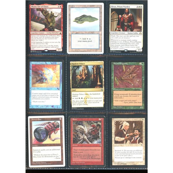 Lot Of 9 Various Magic The Gathering Cards Various Sets & Colors