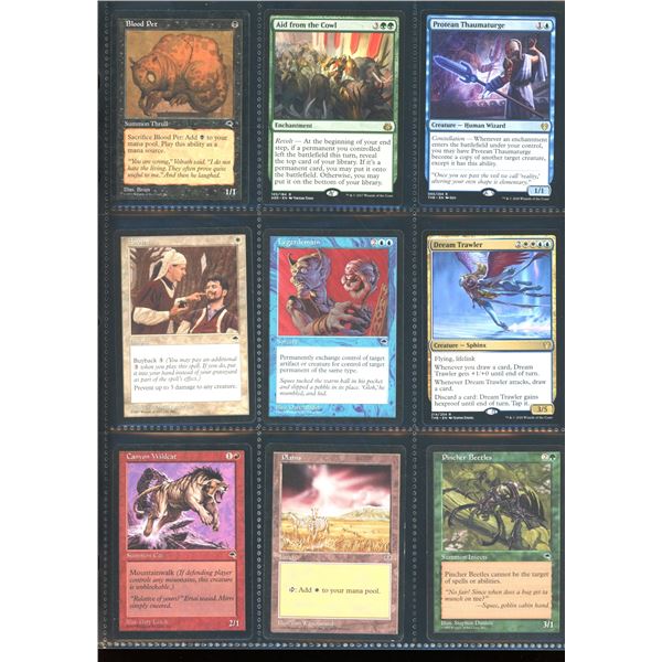 Lot Of 9 Various Magic The Gathering Cards Various Sets & Colors