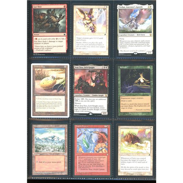 Lot Of 9 Various Magic The Gathering Cards Various Sets & Colors