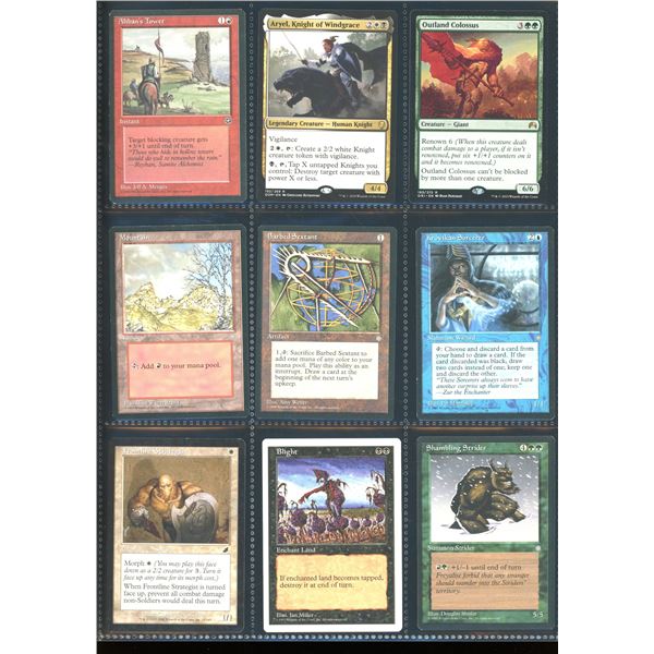 Lot Of 9 Various Magic The Gathering Cards Various Sets & Colors