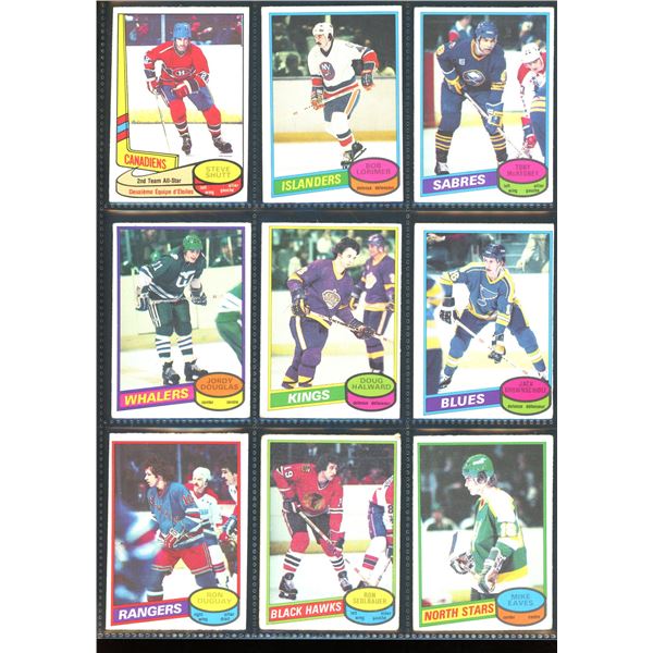 1980-81 OPC O-Pee-Chee Lot Of 9 Vintage Cards Various Teams & Players