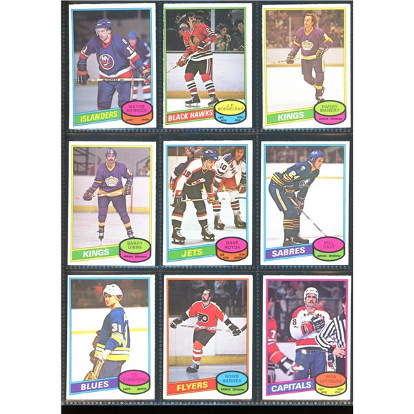 1980-81 OPC O-Pee-Chee Lot Of 9 Vintage Cards Various Teams & Players