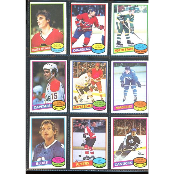 1980-81 OPC O-Pee-Chee Lot Of 9 Vintage Cards Various Teams & Players
