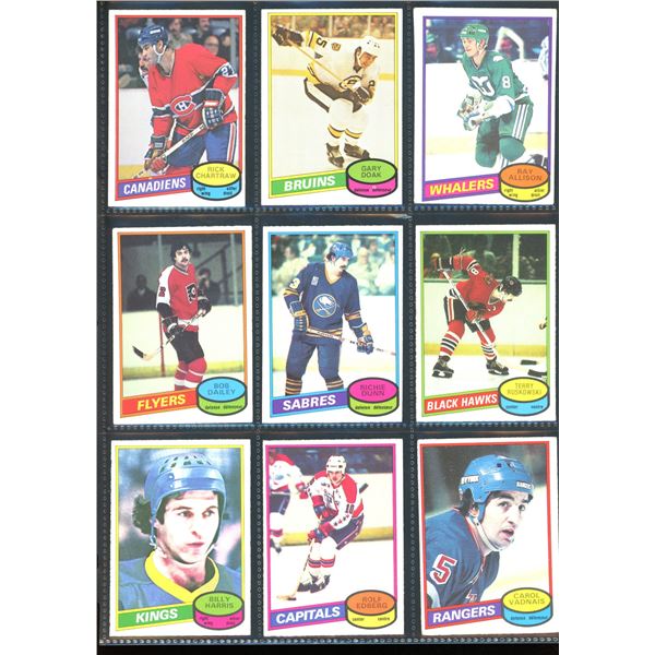 1980-81 OPC O-Pee-Chee Lot Of 9 Vintage Cards Various Teams & Players