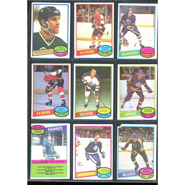 1980-81 OPC O-Pee-Chee Lot Of 9 Vintage Cards Various Teams & Players