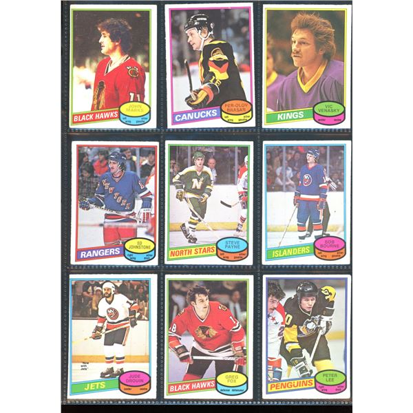 1980-81 OPC O-Pee-Chee Lot Of 9 Vintage Cards Various Teams & Players