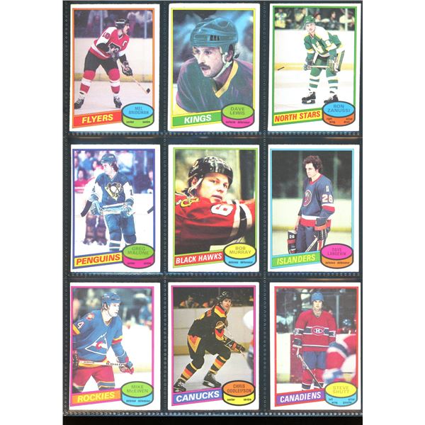 1980-81 OPC O-Pee-Chee Lot Of 9 Vintage Cards Various Teams & Players