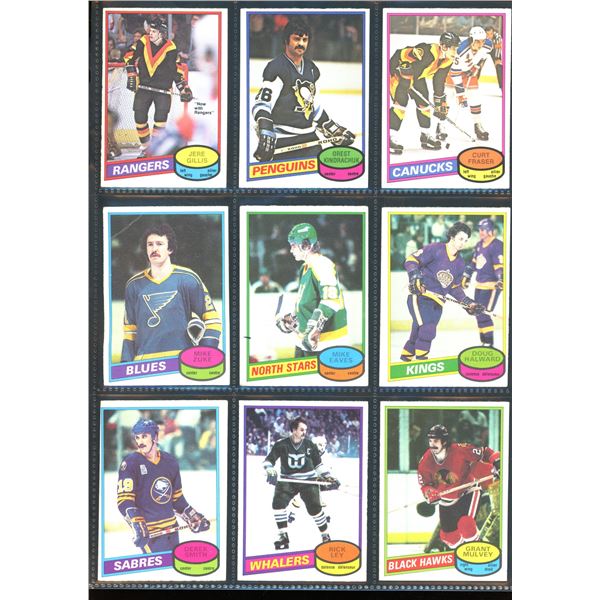 1980-81 OPC O-Pee-Chee Lot Of 9 Vintage Cards Various Teams & Players