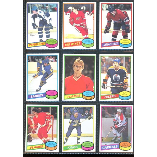 1980-81 OPC O-Pee-Chee Lot Of 9 Vintage Cards Various Teams & Players