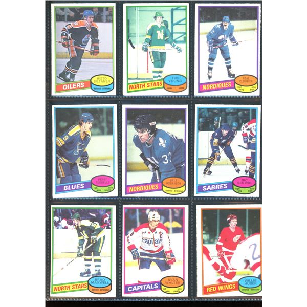 1980-81 OPC O-Pee-Chee Lot Of 9 Vintage Cards Various Teams & Players