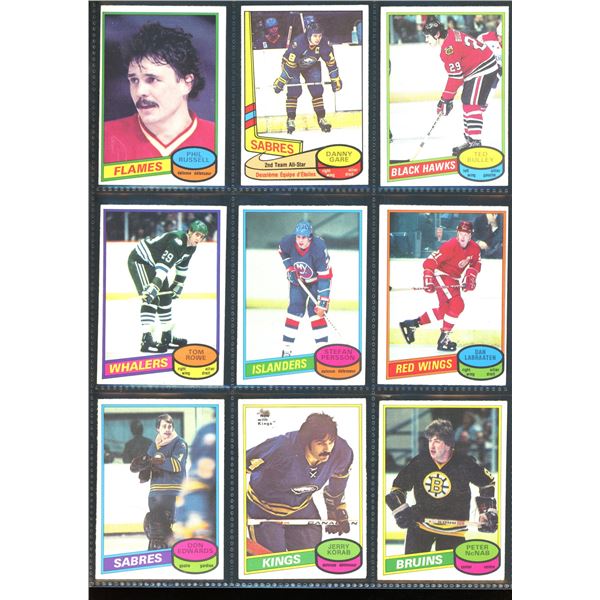 1980-81 OPC O-Pee-Chee Lot Of 9 Vintage Cards Various Teams & Players