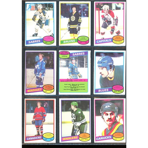 1980-81 OPC O-Pee-Chee Lot Of 9 Vintage Cards Various Teams & Players