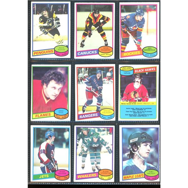 1980-81 OPC O-Pee-Chee Lot Of 9 Vintage Cards Various Teams & Players