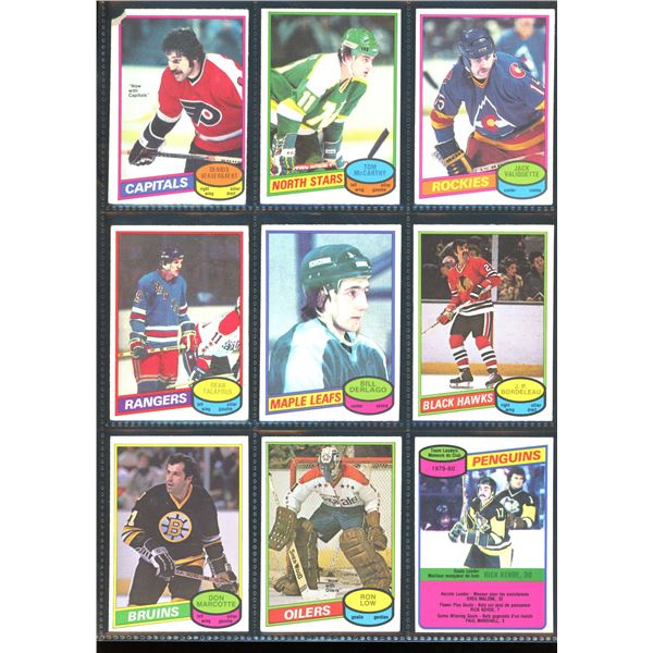 1980-81 OPC O-Pee-Chee Lot Of 9 Vintage Cards Various Teams & Players
