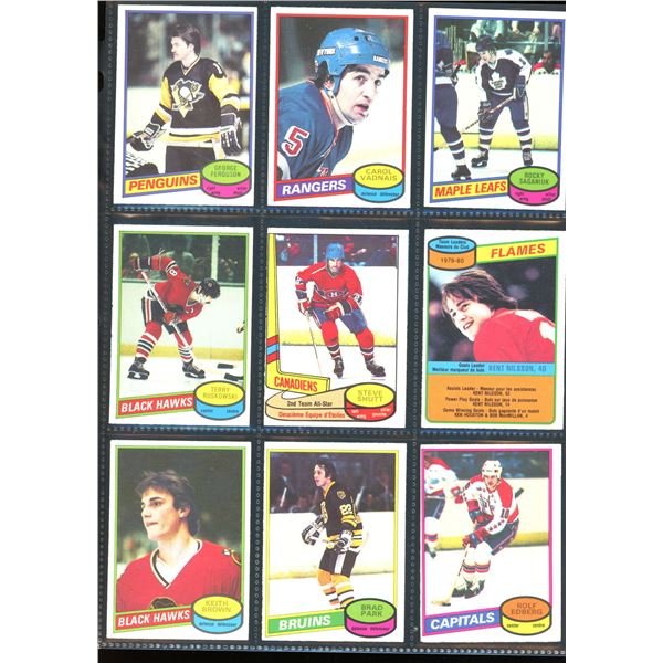 1980-81 OPC O-Pee-Chee Lot Of 9 Vintage Cards Various Teams & Players