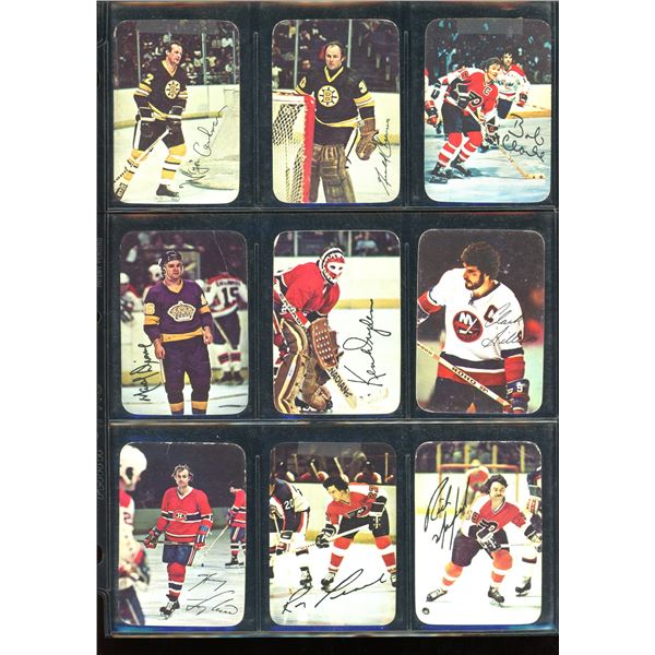 1977-78 O-Pee-Chee Glossy Lot Of 9 Various Players