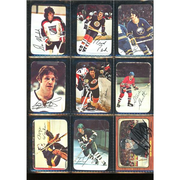 Lot of 9 Various Hockey Cards Including Autographed Cards